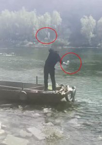 ​“以后这里禁止玩乐，我说的”，河南男子敲碎玻璃瓶后往河里扔，当地回应