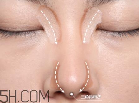 鼻影怎么打 不同鼻型鼻影的画法