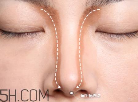 鼻影怎么打 不同鼻型鼻影的画法