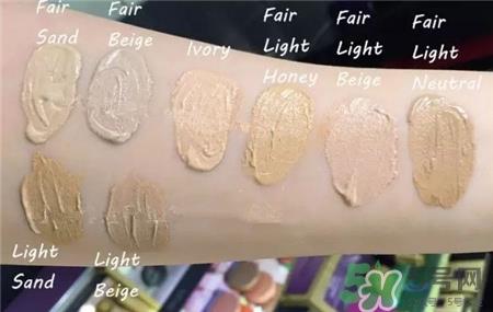 tarte粉底液色号选择 tarte粉底液试色