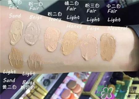 tarte粉底液色号选择 tarte粉底液试色