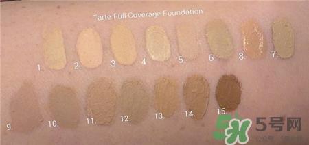 tarte粉底液色号选择 tarte粉底液试色