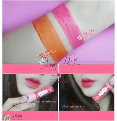 谜尚line friends染唇液色号 谜尚line friends染唇液试色