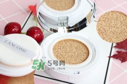 兰蔻小粉盒气垫色号 兰蔻小粉盒气垫试色