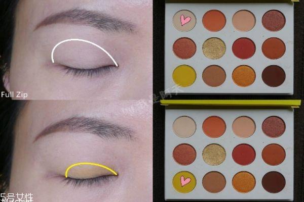colourpop yes please眼影画法 colourpop眼影教程