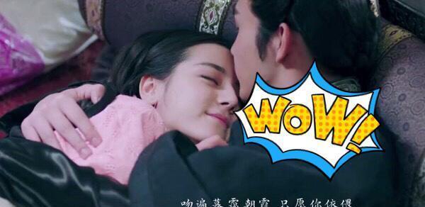 迪丽热巴张彬彬吻戏虐狗, 网友: 这吻戏拍的也太甜了点