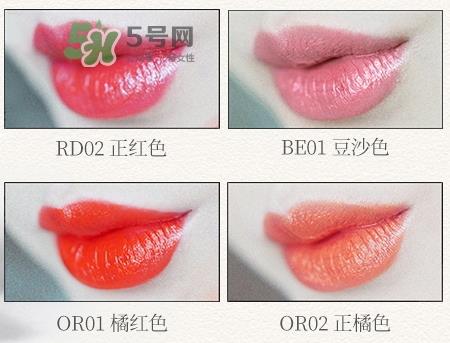 百雀羚三生花口红色号 百雀羚三生花口红试色