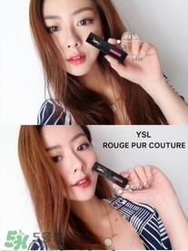 ysl黑管唇釉407和412哪个好看_试色对比图