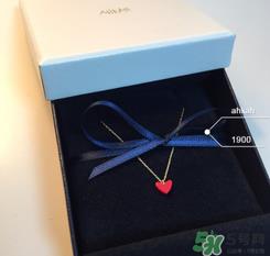 ahkah小红心项链多少钱？ahkah红心锁骨链专柜价格