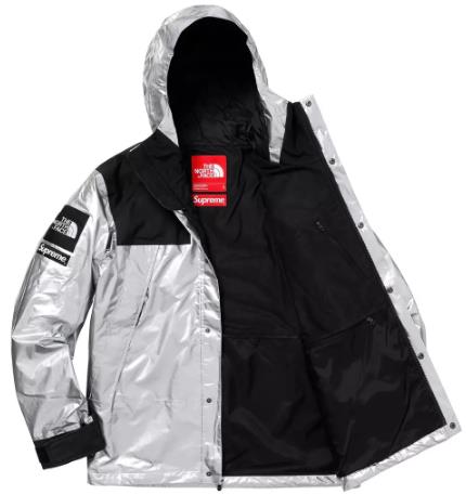supreme联名tnf银色冲锋衣多少钱？