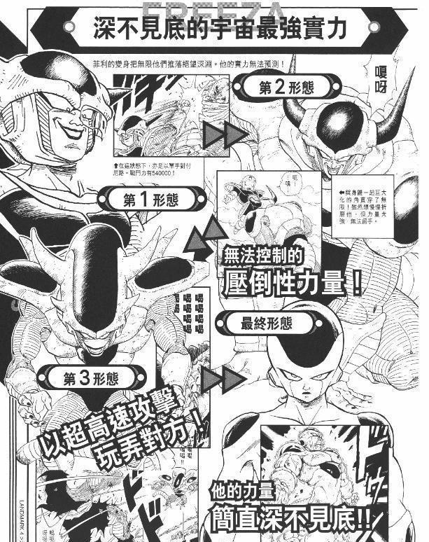 详解《龙珠》超级反派：宇宙帝王弗利萨，超强原画手稿合集