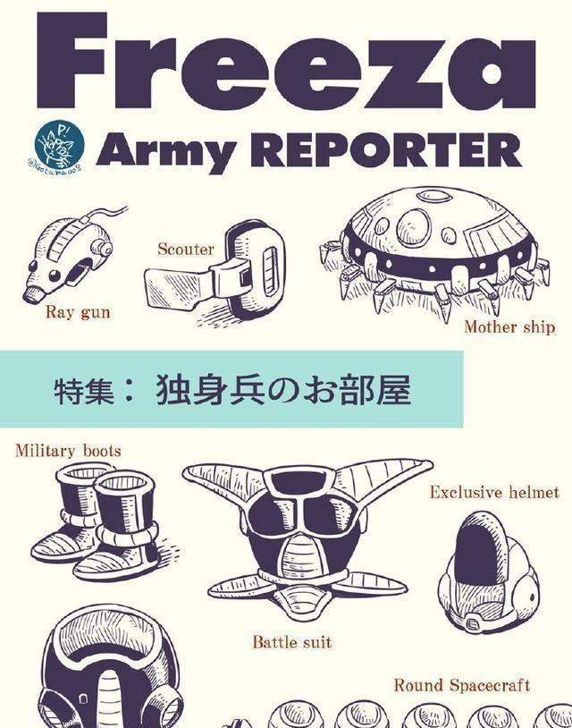 详解《龙珠》超级反派：宇宙帝王弗利萨，超强原画手稿合集