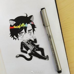 ​马克笔手绘动漫人物（ins：meiririh）