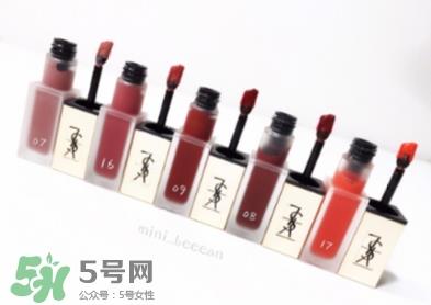 ysl哑光唇釉16试色 ysl丝绒哑光唇釉16试色图