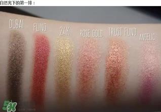 Hudabeauty玫瑰金眼影盘试色 Huda beauty眼影试色