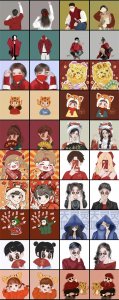 ​红色情侣头像｜暴富情侣头像｜执子之手，与子偕老
