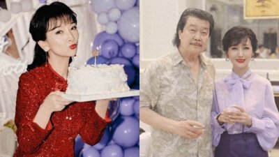 赵雅芝71岁大寿惊人冻龄!与发福老公现身庆生饭局,穿热裤秀美腿