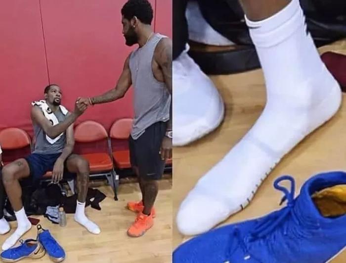 杜兰特这一双脚!终于知道他为什么一直在球场上掉鞋了!
