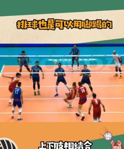 排球比赛可以用脚踢吗,气排球可以用脚踢球?