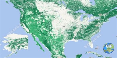 美国的森林和林地资源图,覆盖率真高