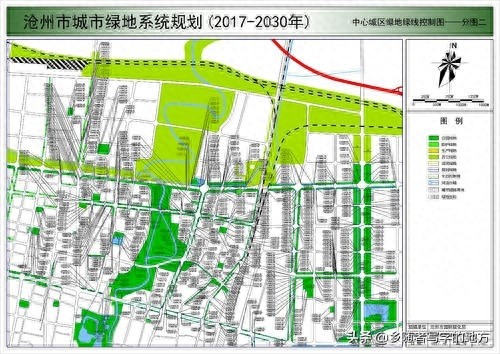 高清！河北省沧州市城市总体规划图（2016-2030），沧州人收藏了