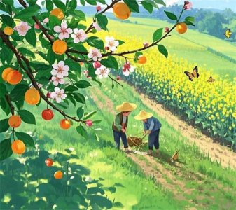 ​古诗词《四时田园杂兴》