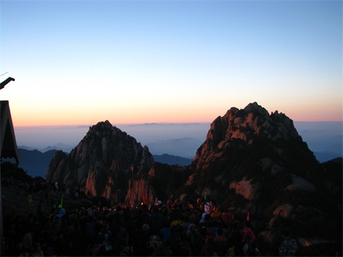 黄山登山旅游图集 路线：南大门云谷寺-白鹅岭-光明顶日出