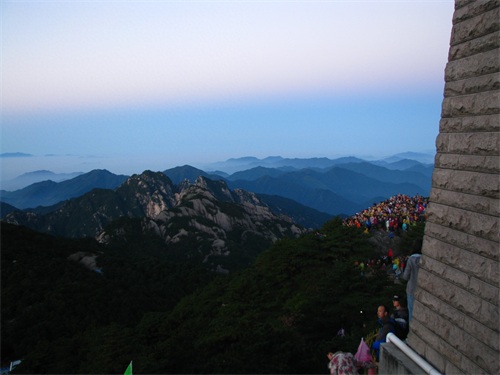 黄山登山旅游图集 路线：南大门云谷寺-白鹅岭-光明顶日出