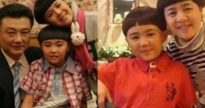 刘纯燕一家三口图片