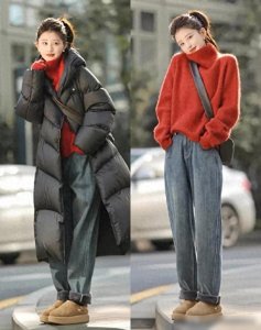 ​秋冬长外套穿搭法则：“毛衣+长裤”做内搭，简单温暖又高级