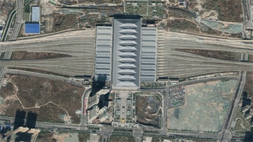 航拍动车D2656次（兰州西-西安北）各车站，途经通渭、咸阳